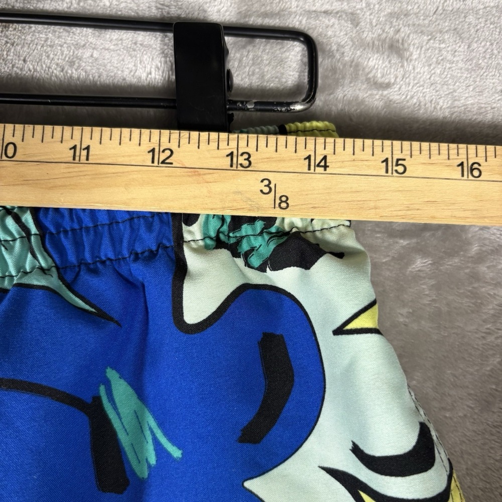 Chubbies Swim Trunks Mens Medium Yellow 4.5" Palm Print Quick Dry Surfer Beach - Picture 2 of 11